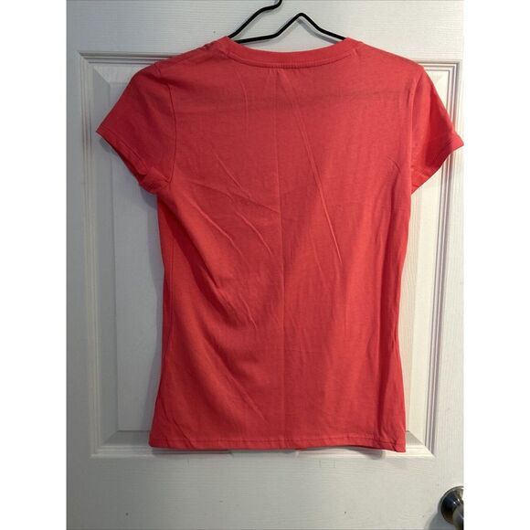 NWT Armani Exchange Women's Branded T Shirt‎ Pink Sequins Size Small - Picture 7 of 7